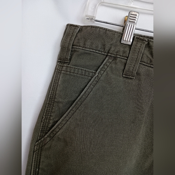 CARHARTT Green Cargo Shorts Durable Relaxed Fit (#1,427) - Picture 4 of 7